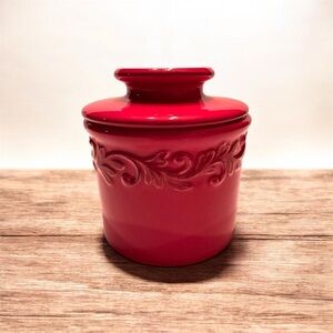 Red Butter Bell Crock